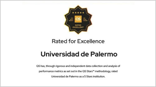 La Universidad de Palermo distinguida con 5 estrellas por el QS Stars Rating System