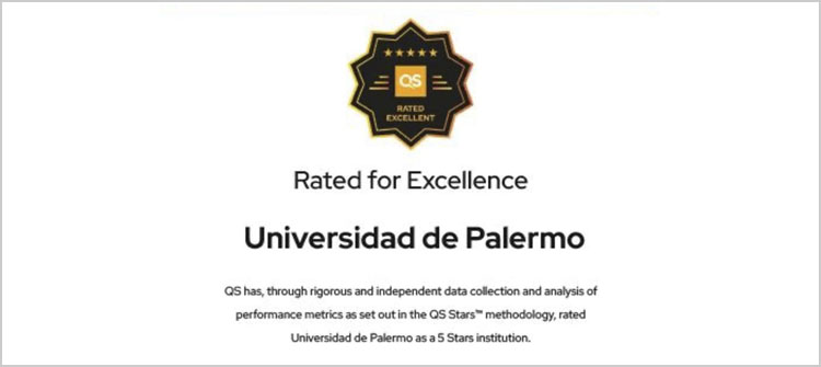   La Universidad de Palermo distinguida con 5 estrellas por el QS Stars Rating System  