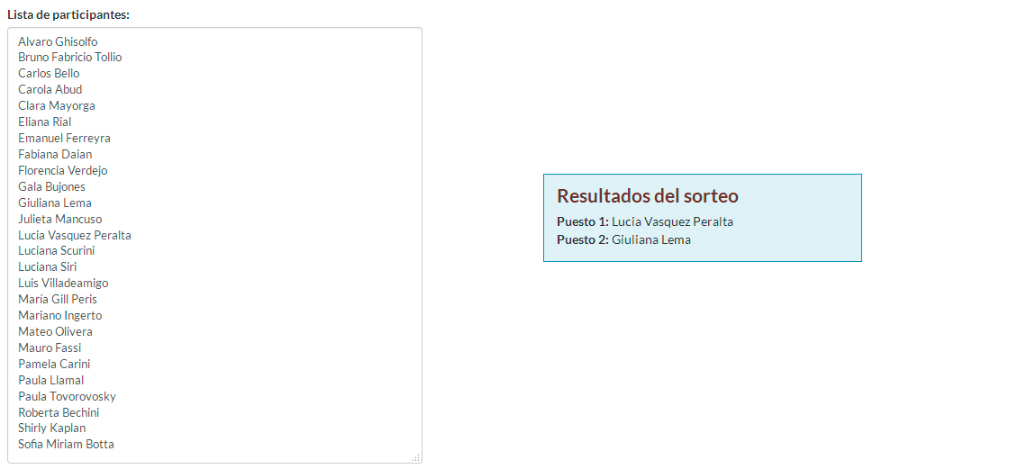 ¡Felicitaciones a los ganadores! Pueden retirar sus entradas por Comunicación DGA (Sede Mario Bravo 1050, 1º).